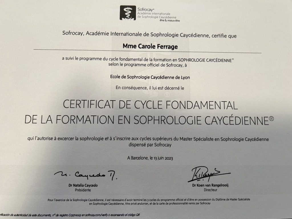 photo activite Carole ferrage