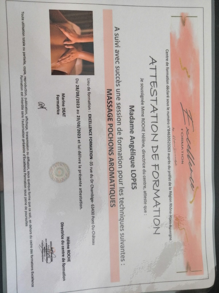 photo diplome Angélique Lopes