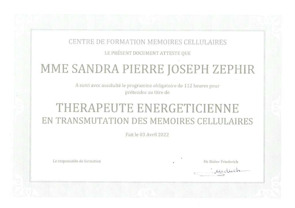 photo diplome Sandra Pierre-JoZ