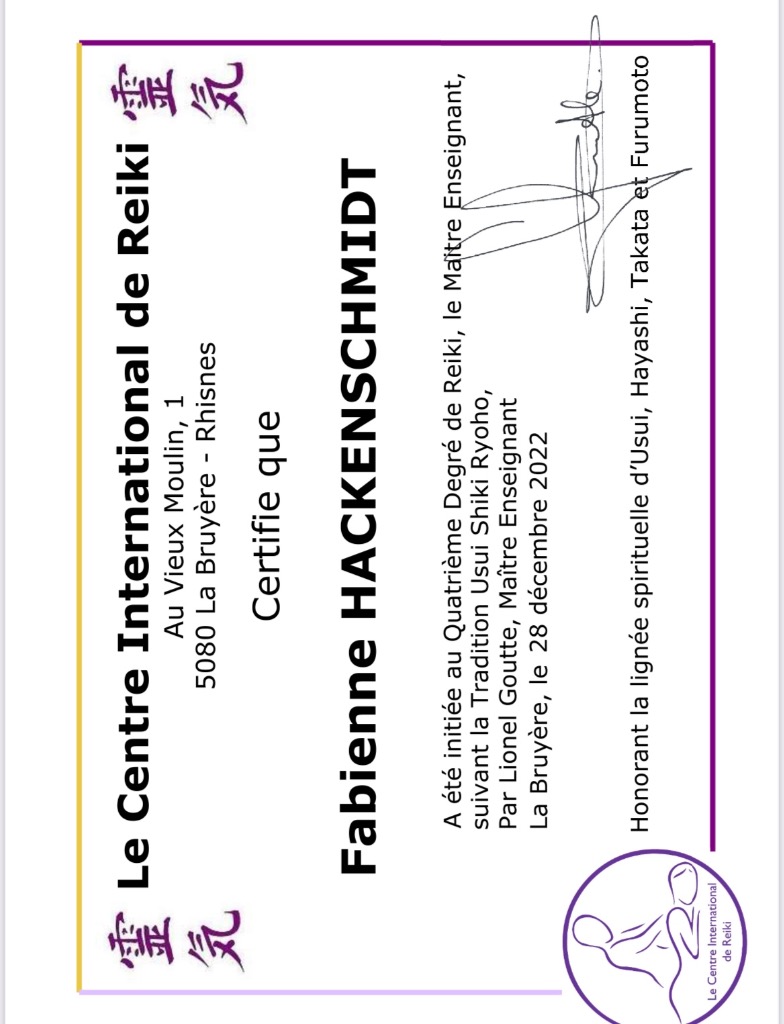 photo diplome Fabienne de LuniVert LONIX 