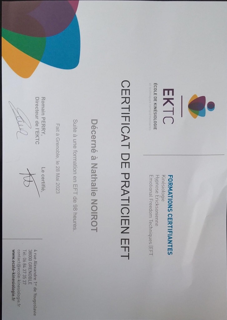 photo diplome Nathalie Noirot 