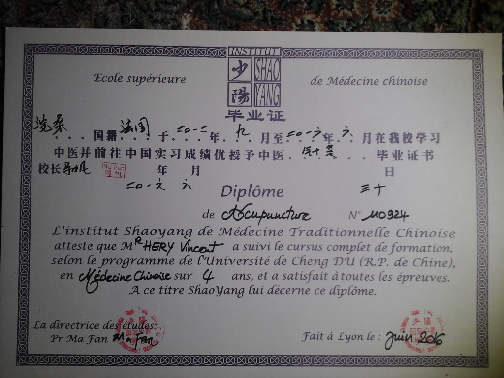 photo diplome Vincent Héry