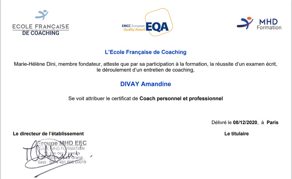 photo activite Amandine DIVAY - ELEUTHERIA COACHING