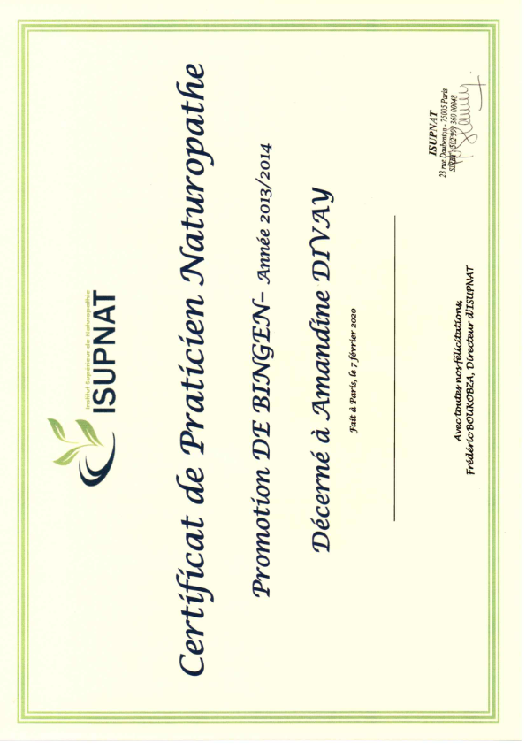 photo diplome Amandine divay