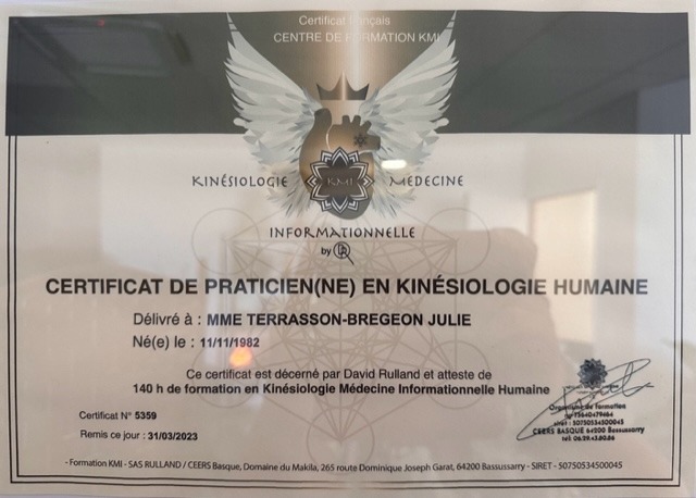 photo diplome Julie Terrasson 