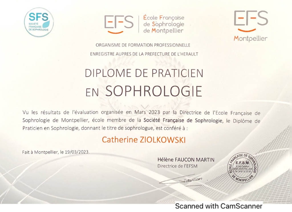 photo diplome Catherine Ziolkowski