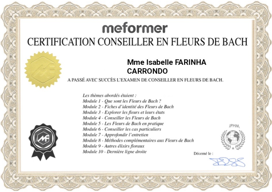 photo diplome Bellénature