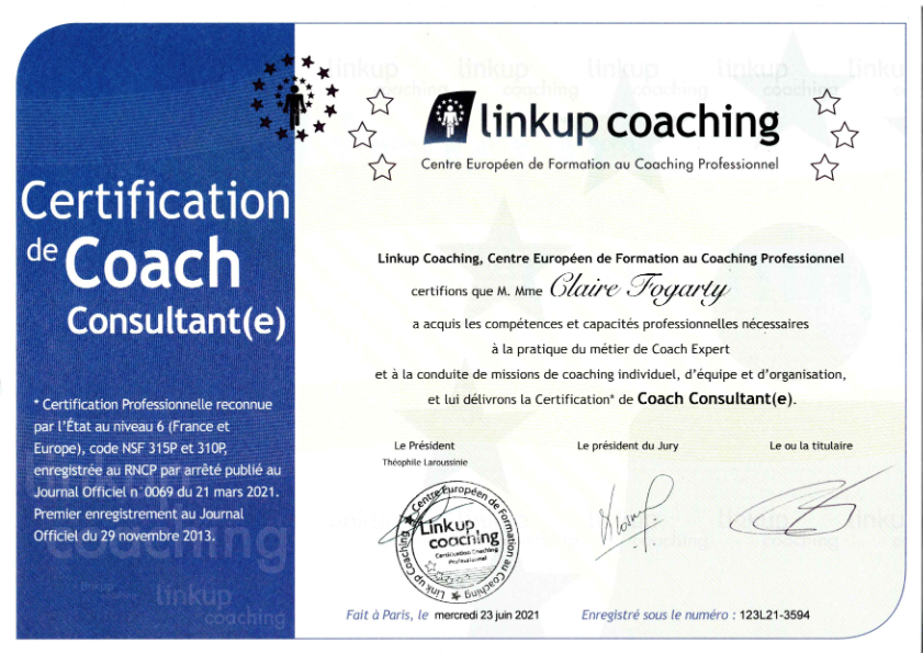 photo diplome Claire Fogarty