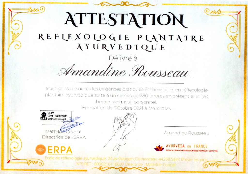 photo diplome Mon Pré’Cieux Moment Amandine 