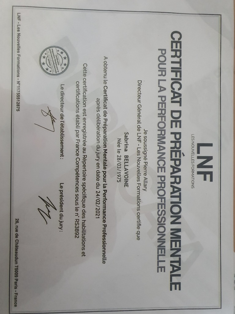 photo diplome Mental Bliss