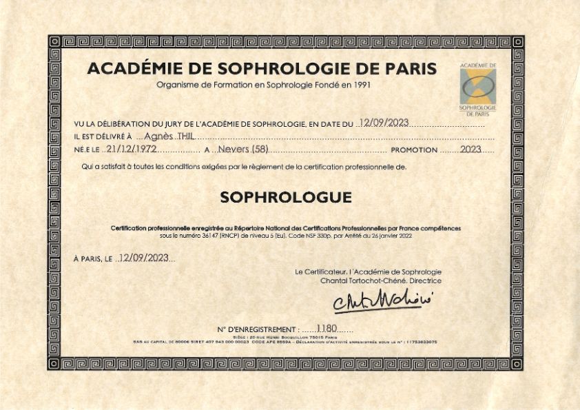 photo diplome Agnès THIL