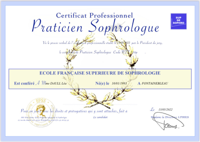 photo diplome Léa Daull