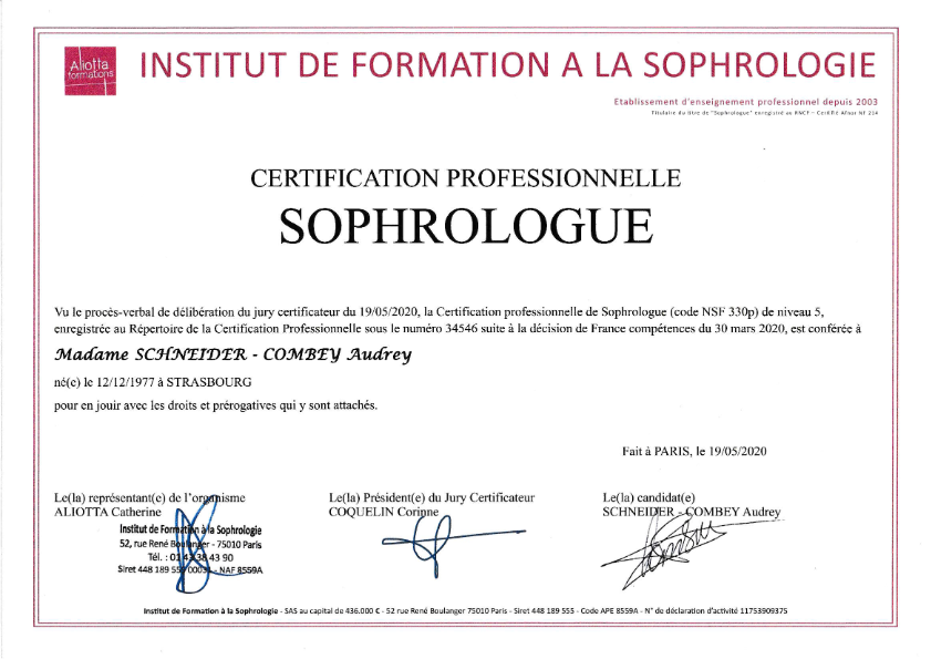 photo diplome La Parenthèse