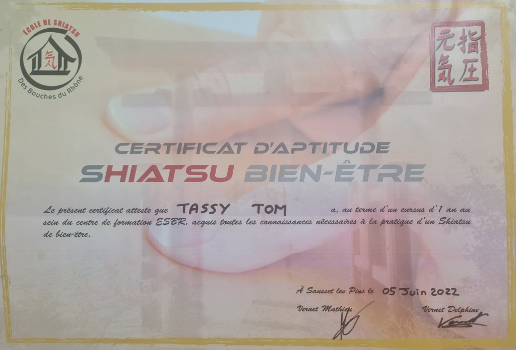 photo diplome Tom Tassy