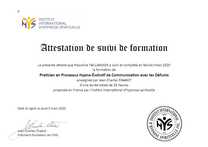 photo diplome Pascaline Taillandier