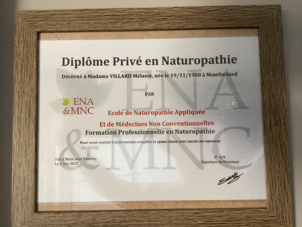 photo diplome VILLARD Mélanie 