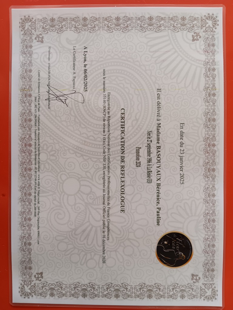 photo diplome Bérénice BASOUYAUX