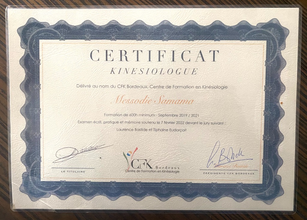 photo diplome Messodie SAMAMA
