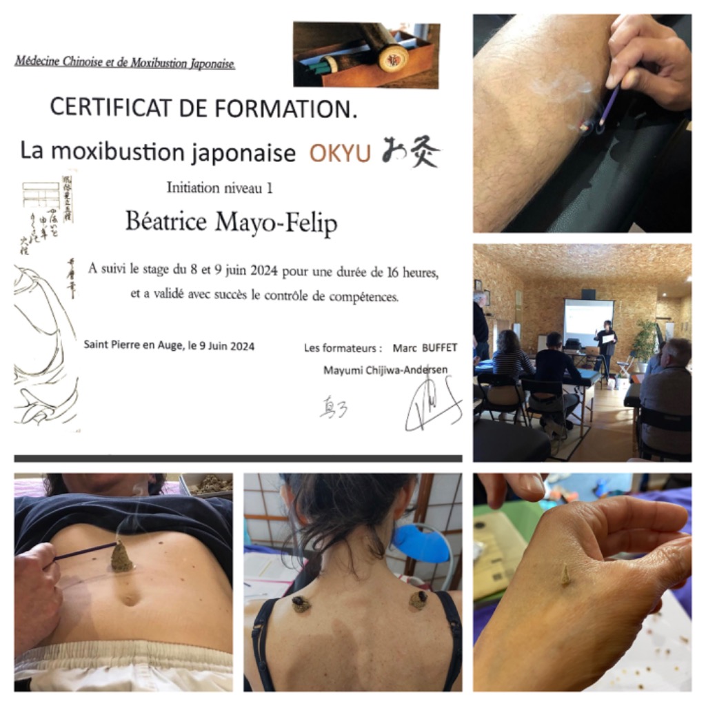 photo cabinet Béatrice Mayo Massage Shiatsu Sokuatsu Moxibustion