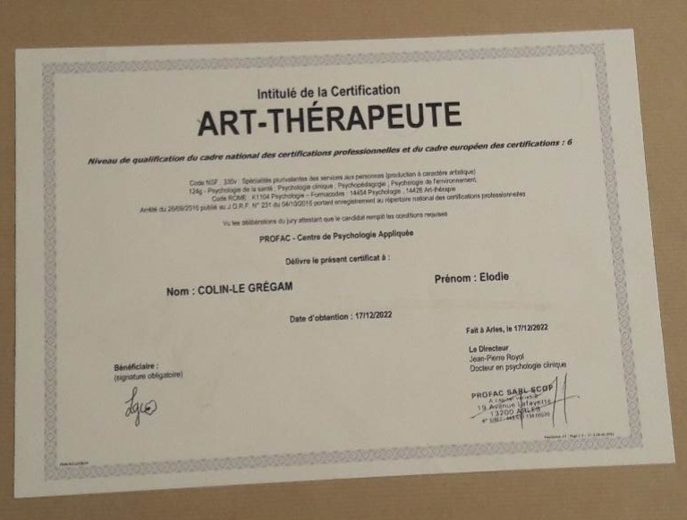 photo diplome Elodie Le Gregam Colin