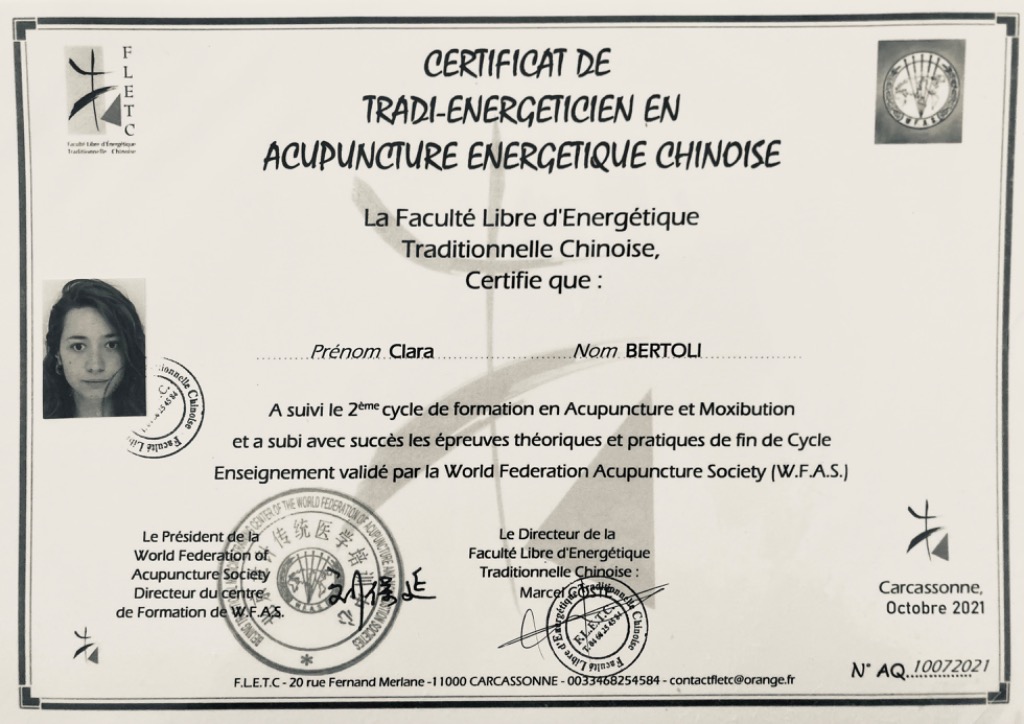 photo diplome Clara Bertoli