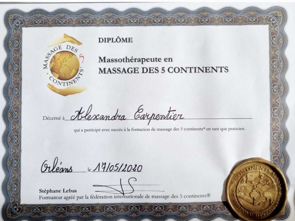 photo diplome Alexandra Carpentier