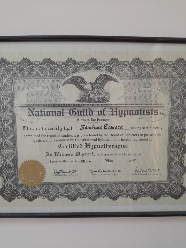 photo diplome BESNARD Sandrine