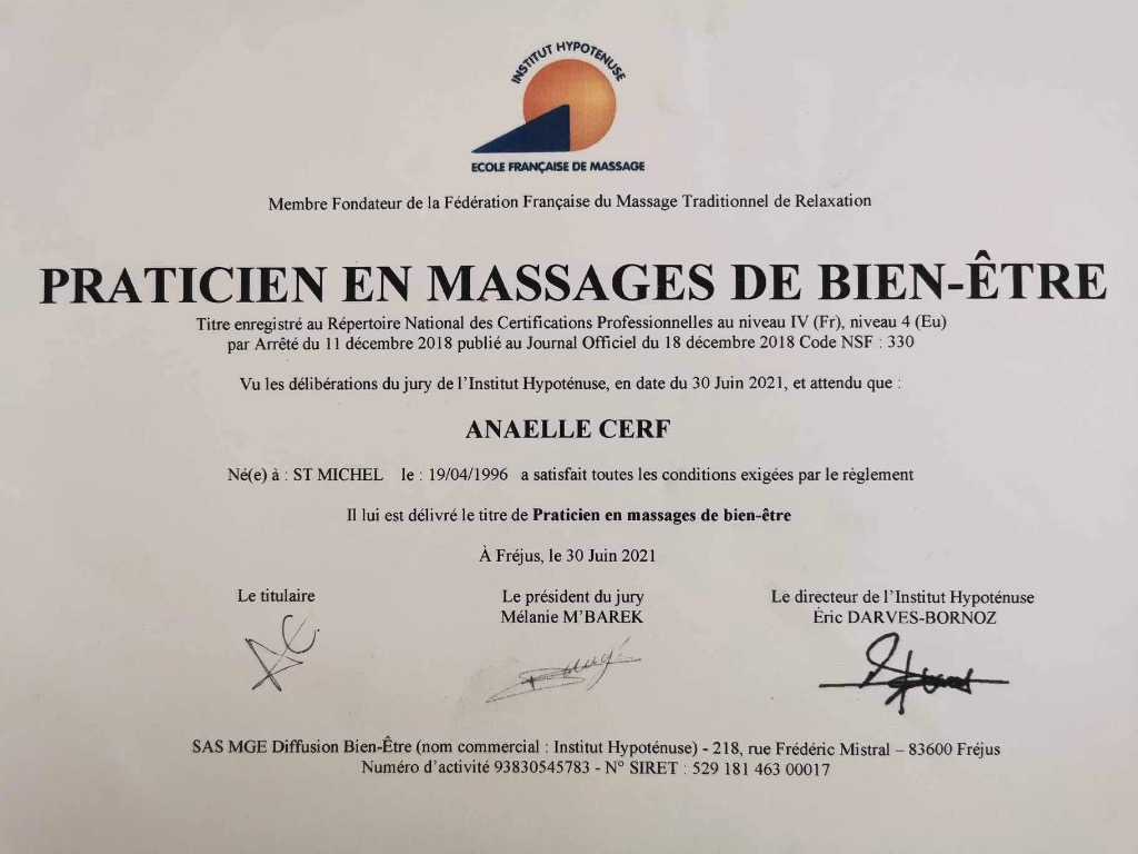 photo diplome Anayurveda