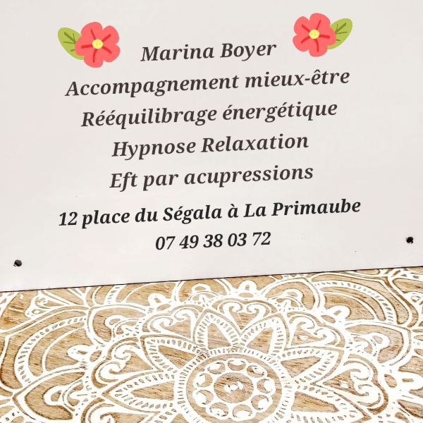 Praticienne en Hypnose,  Magnétisme et EFT