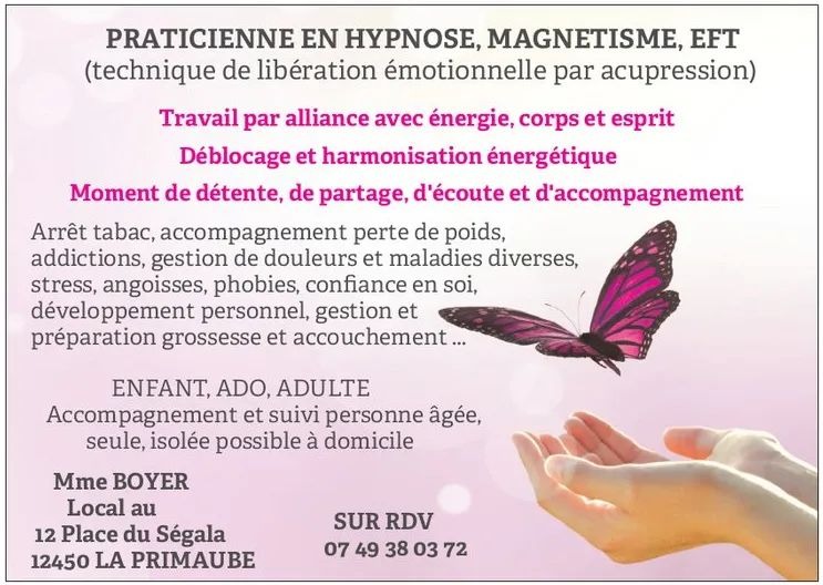 photo activite Praticienne en Hypnose,  Magnétisme et EFT