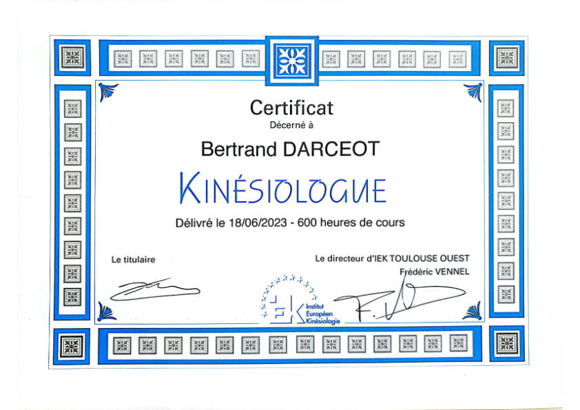 photo diplome Bertrand DARCEOT