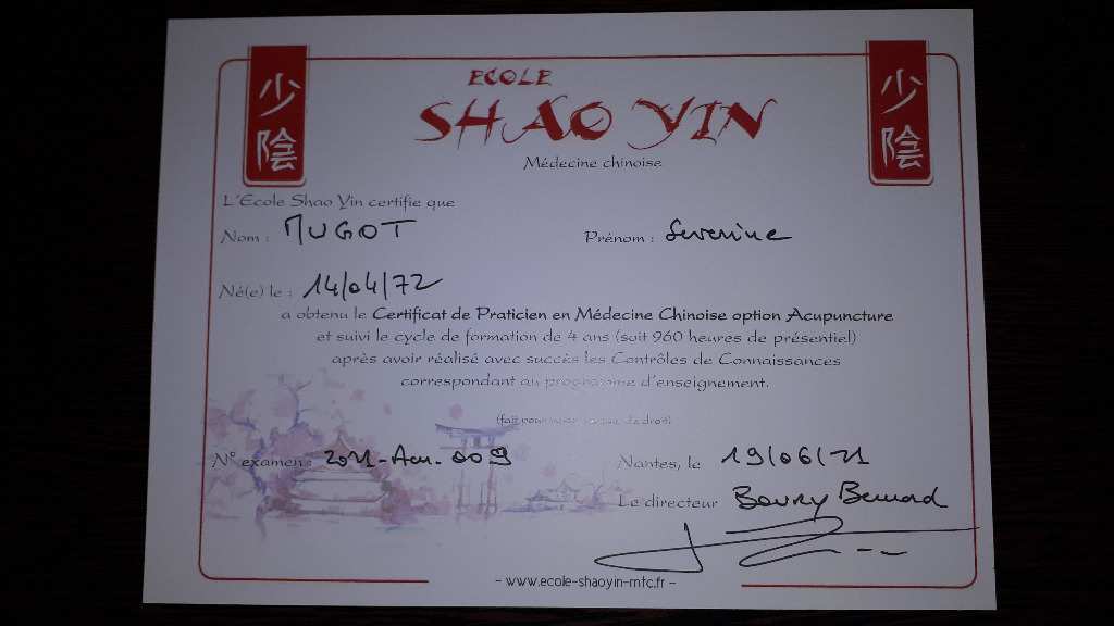 photo diplome Séverine MUGOT