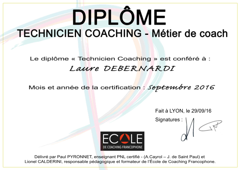 photo diplome Laure Debernardi