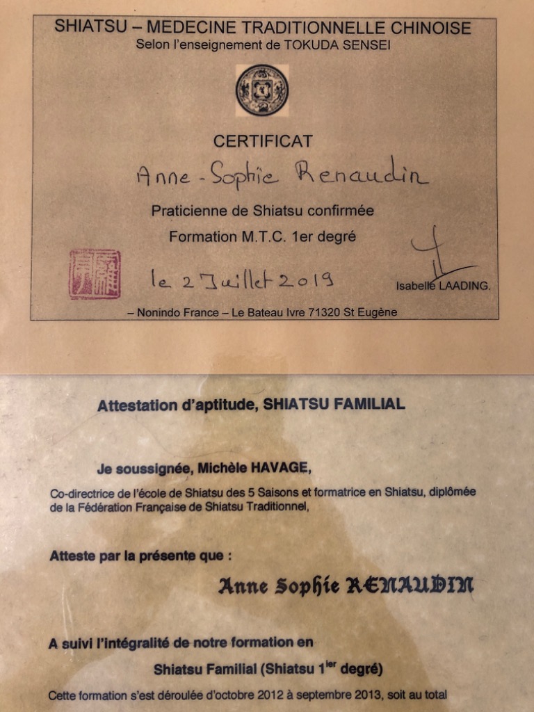 photo diplome Anne-Sophie Renaudin