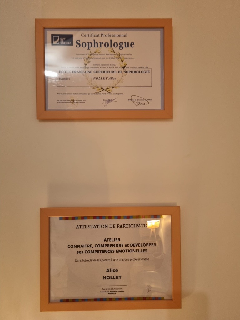 photo diplome Alice Nollet