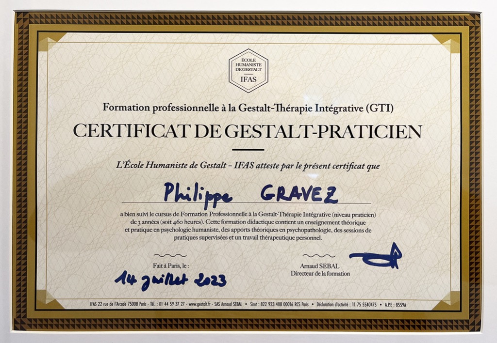 photo diplome Philippe Gravez