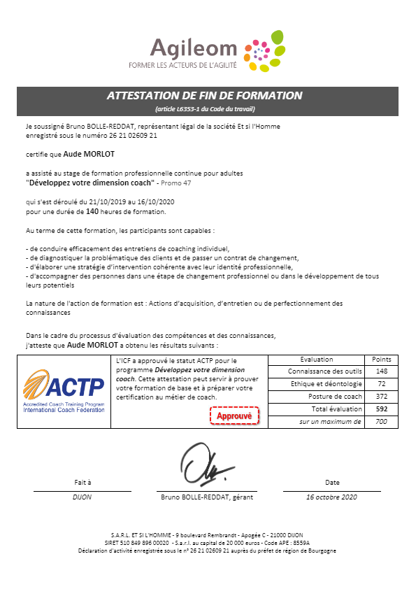 photo diplome Aude Morlot