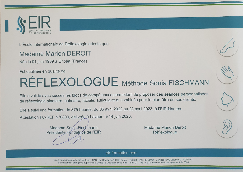 photo diplome Marion DEROIT