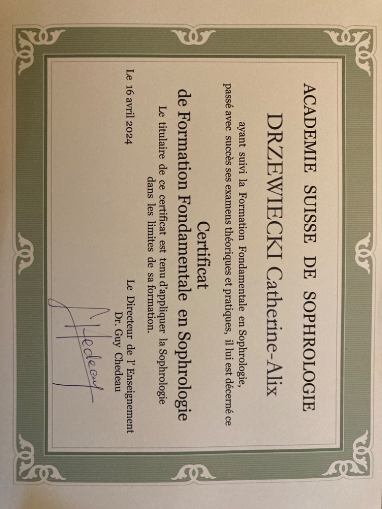 photo diplome Catherine-Alix Drzewiecki 