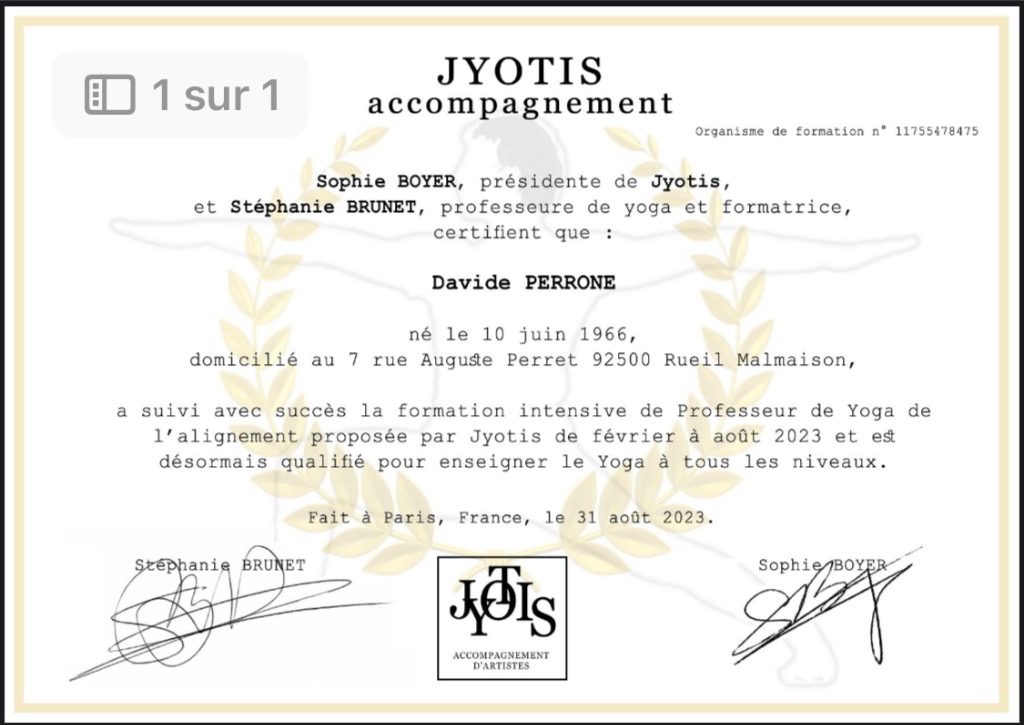 photo diplome Davide PERRONE