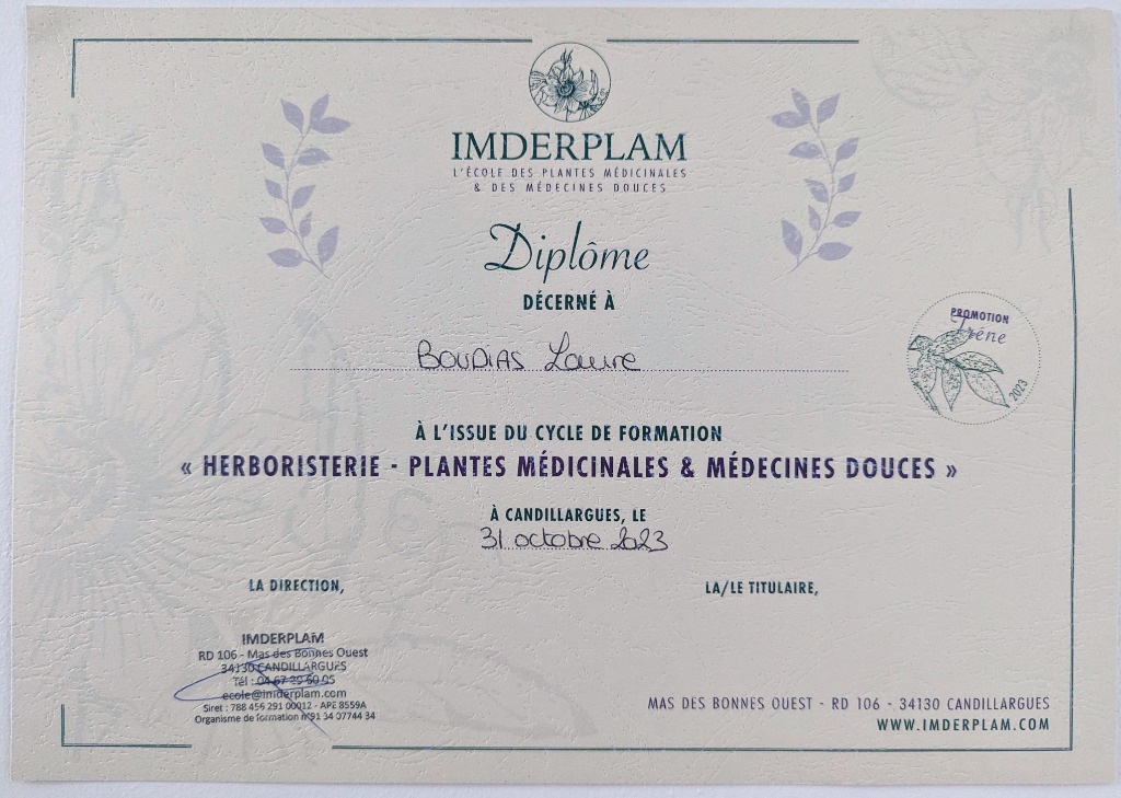 photo diplome Laure boudias