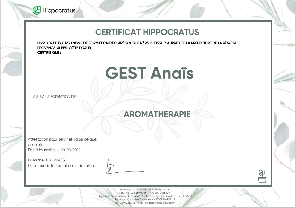 photo diplome Anaïs Gest 
