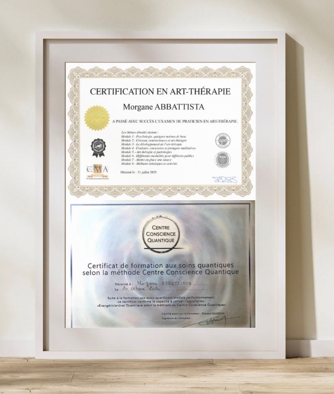 photo diplome Morgane - Atma Vibrata