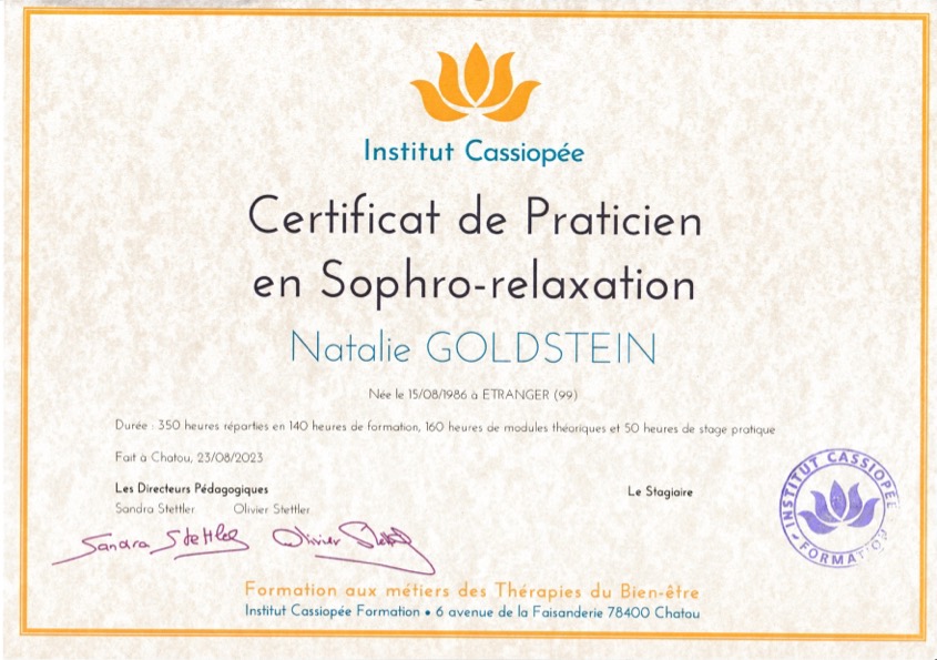 photo diplome Natalie Goldstein