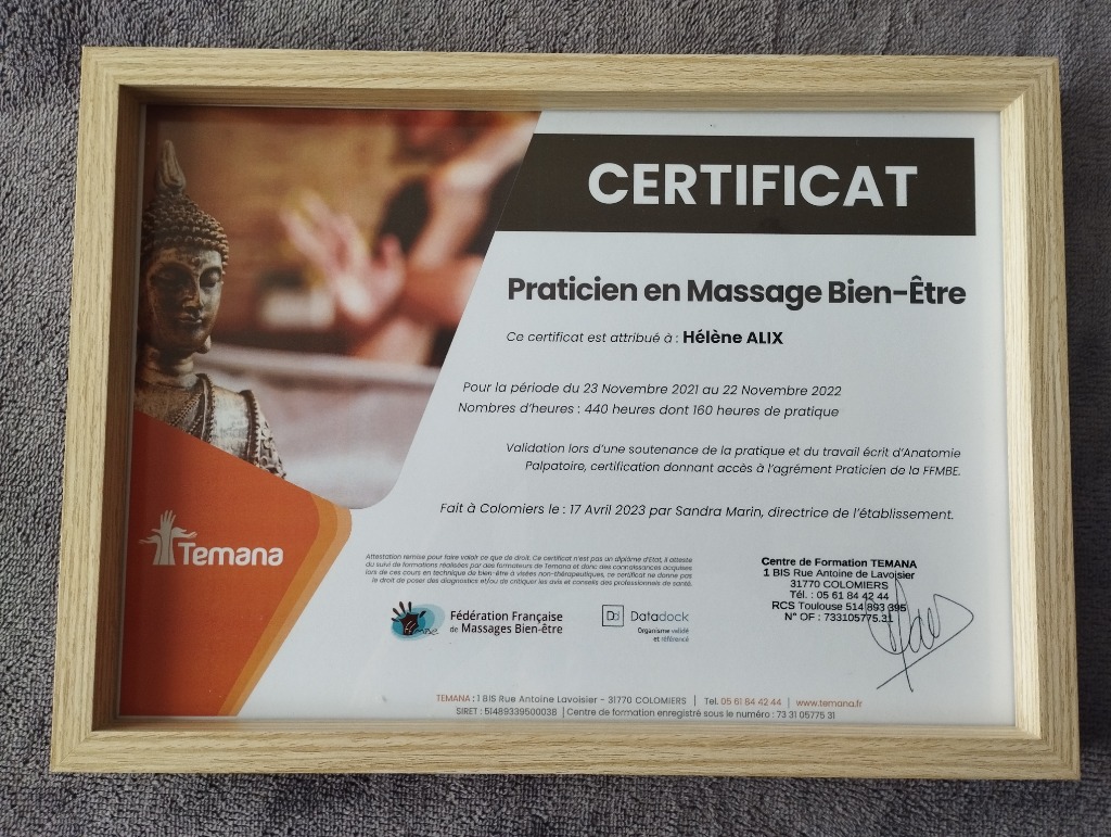 photo diplome Hélène Alix