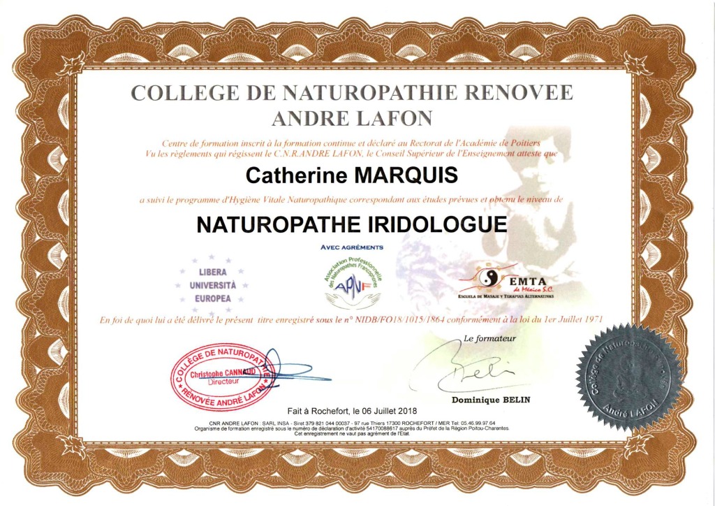 photo diplome Cathy Marquis