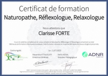 photo diplome Clarisse Forté