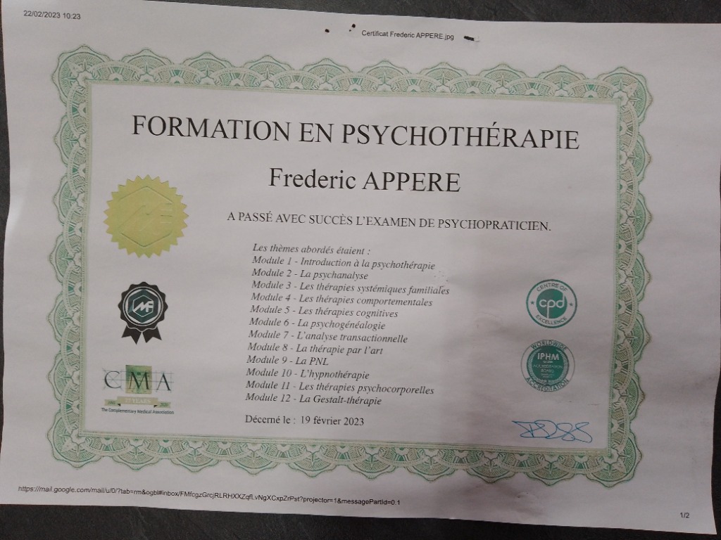 photo activite Frédéric Appere