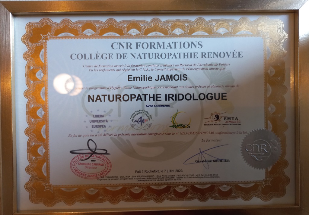 photo diplome Emilie JAMOIS