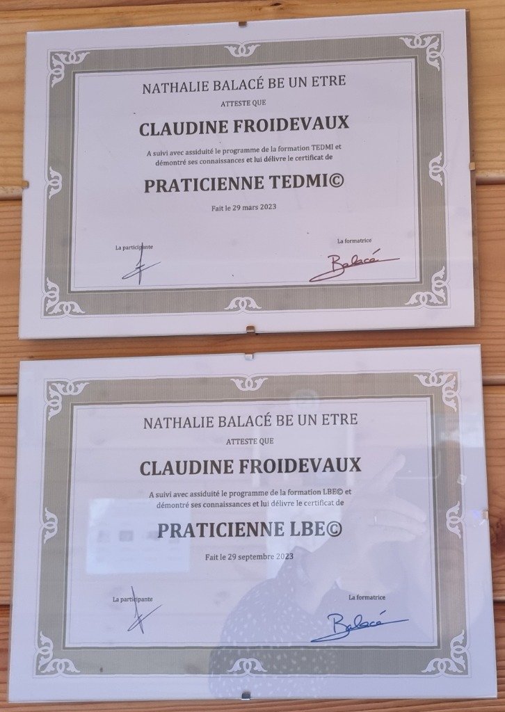 photo diplome Claudine Froidevaux